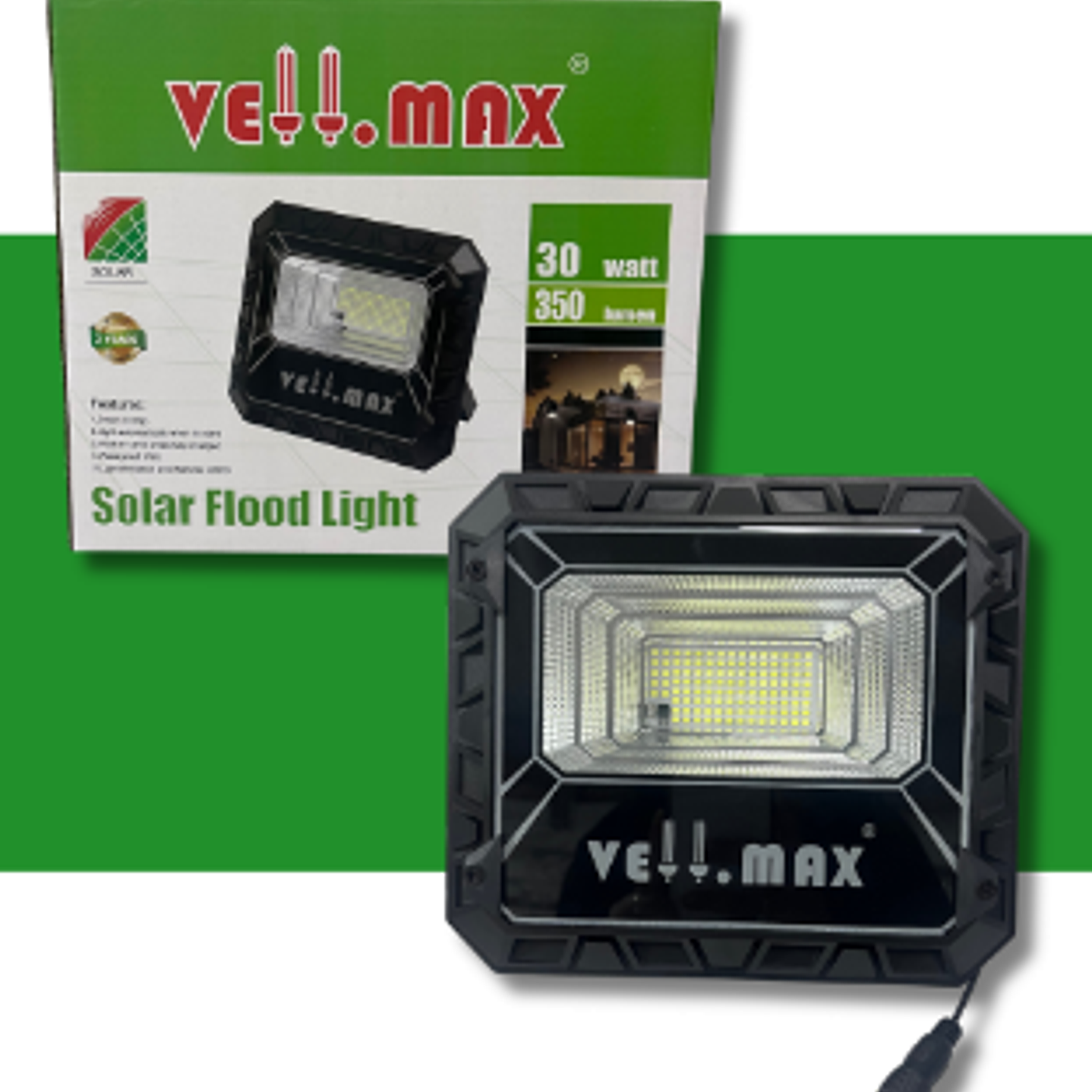 PROYECTOR SOLAR NEGRO 30W-6500K 1