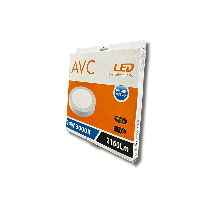 PANEL LED REDONDO SOBREPUESTO 24W 3000K  AVC A-DL-2324R 4