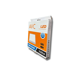 PANEL LED CUADRADO SOBREPUESTO 18W 6500K AVC A-DL-2318S