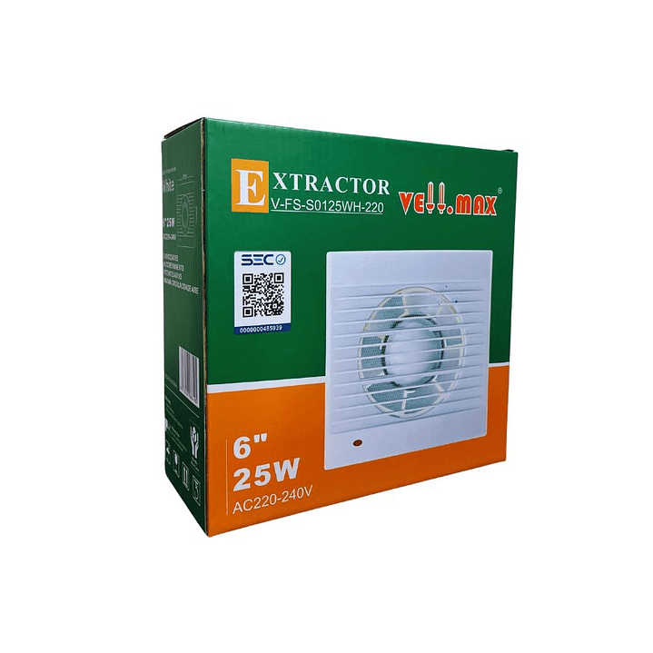 EXTRACTOR 6 PULG 25W V-FS-S0125WH-220 2