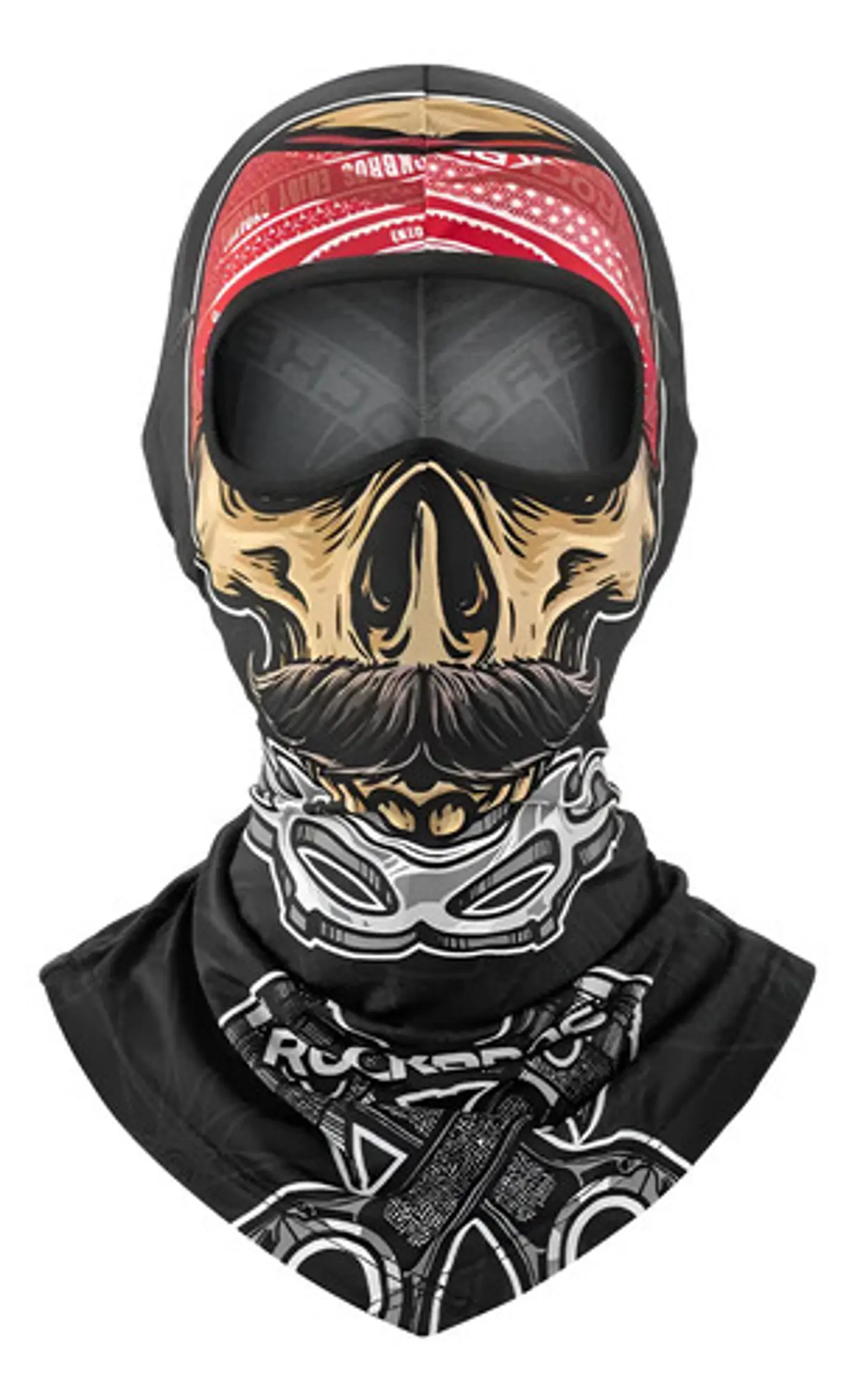 Pasamontaña Rockbros Calavera Moto Ciclismo Protección Uv 1