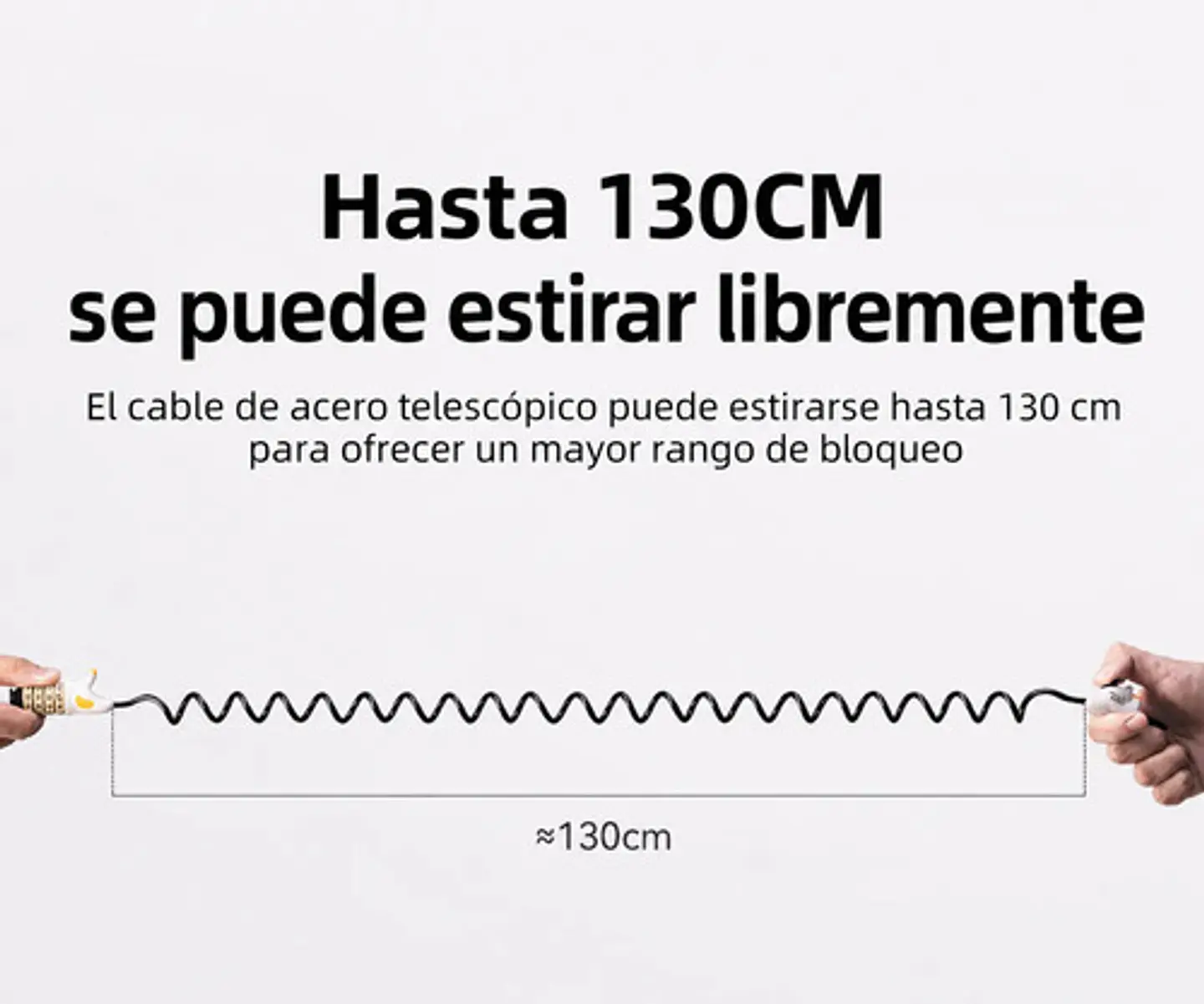 Candado Cable Bicicleta Diseño Gato Rockbros Clave4 Dígitos 4