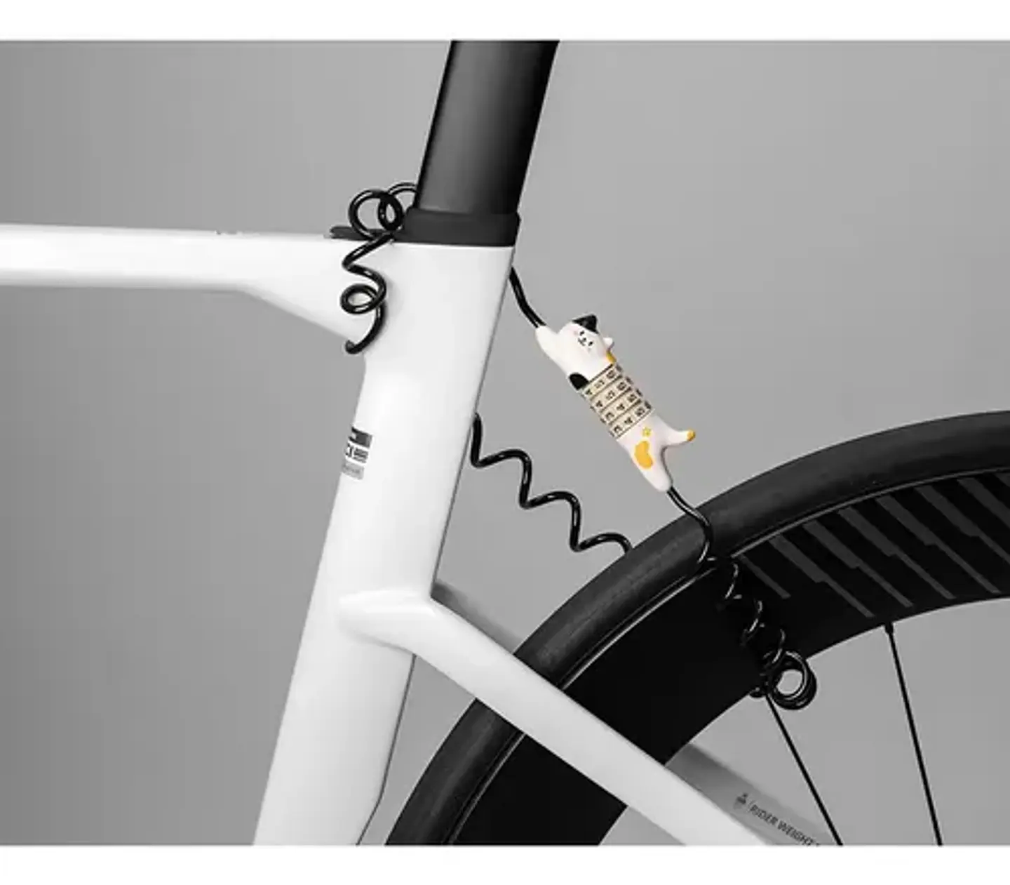 Candado Cable Bicicleta Diseño Gato Rockbros Clave4 Dígitos 8