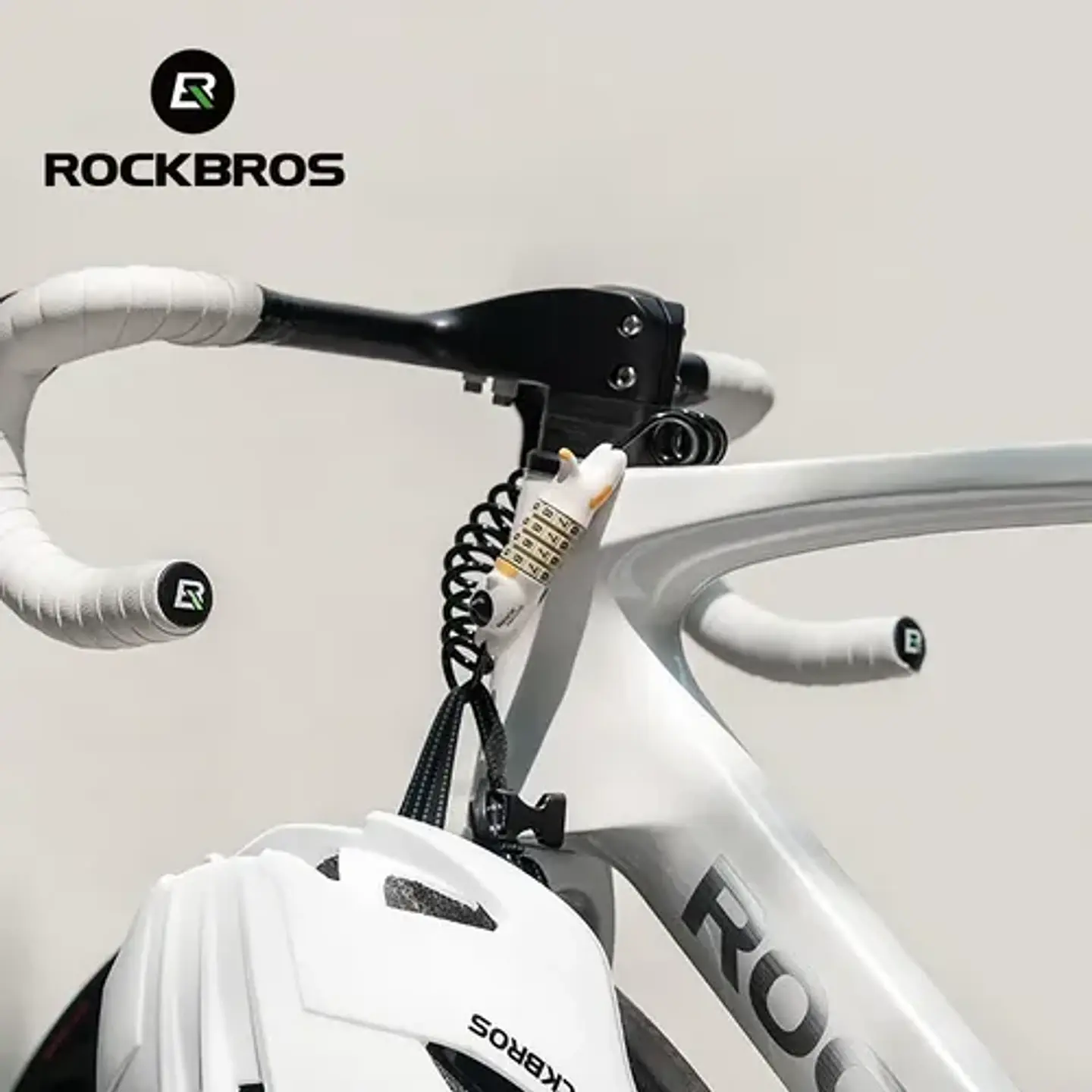 Candado Cable Bicicleta Diseño Gato Rockbros Clave4 Dígitos 6