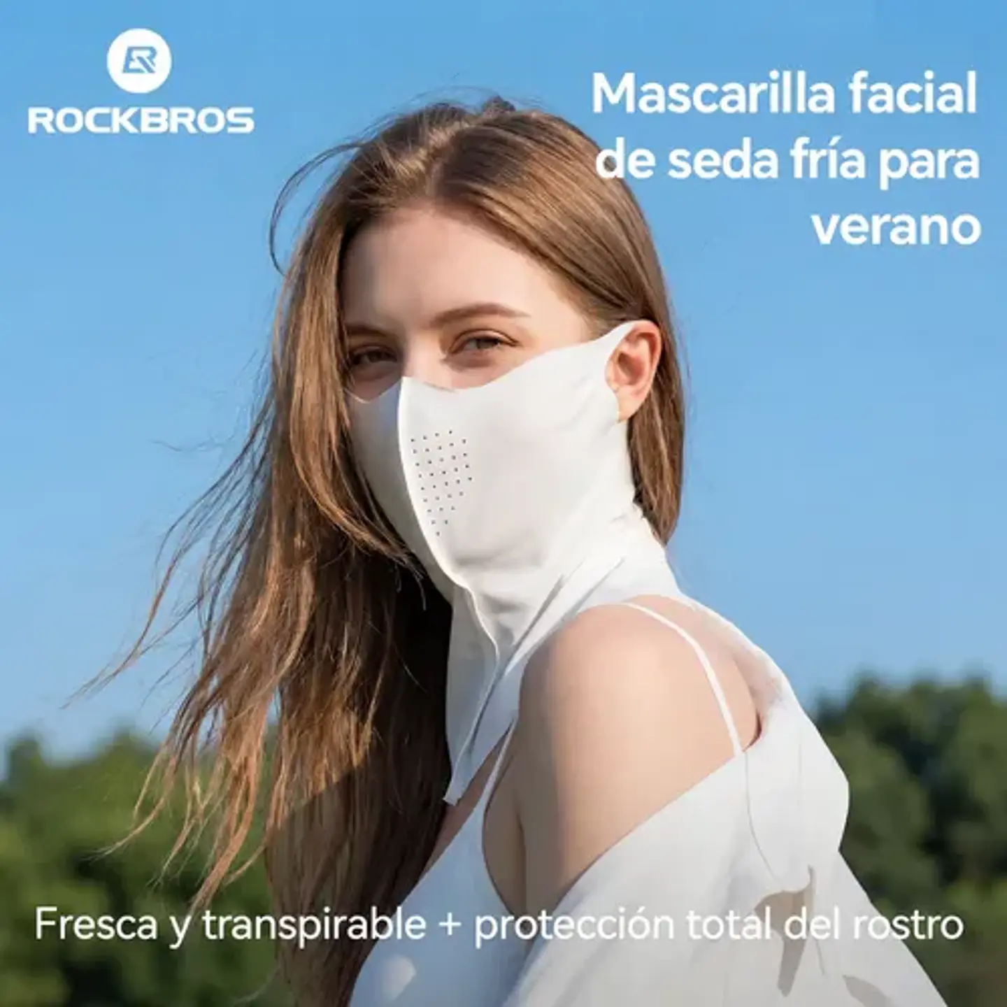 Cuello Tubular Rockbros Protección Solar Ciclismo Running 3