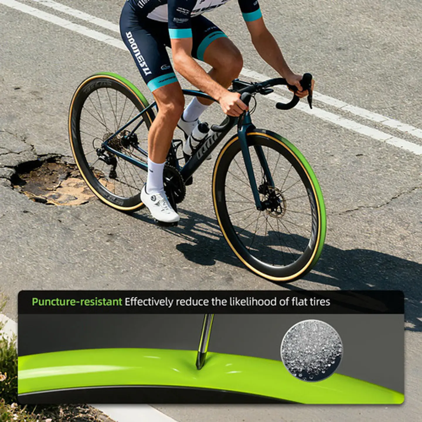 Cámara Bicicleta Ruta Tpu 700x18-32c Presta 60mm Ultraligera 5