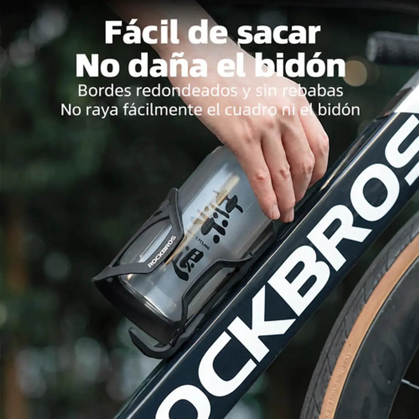 Portabotellas Rockbros Con Apertura Lateral Para Bicicleta 2