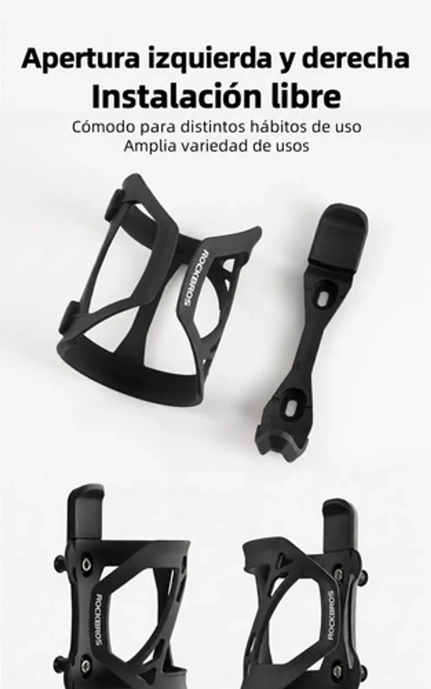Portabotellas Rockbros Con Apertura Lateral Para Bicicleta 5