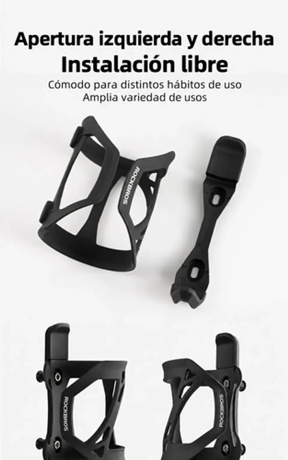 Portabotellas Rockbros Con Apertura Lateral Para Bicicleta 5