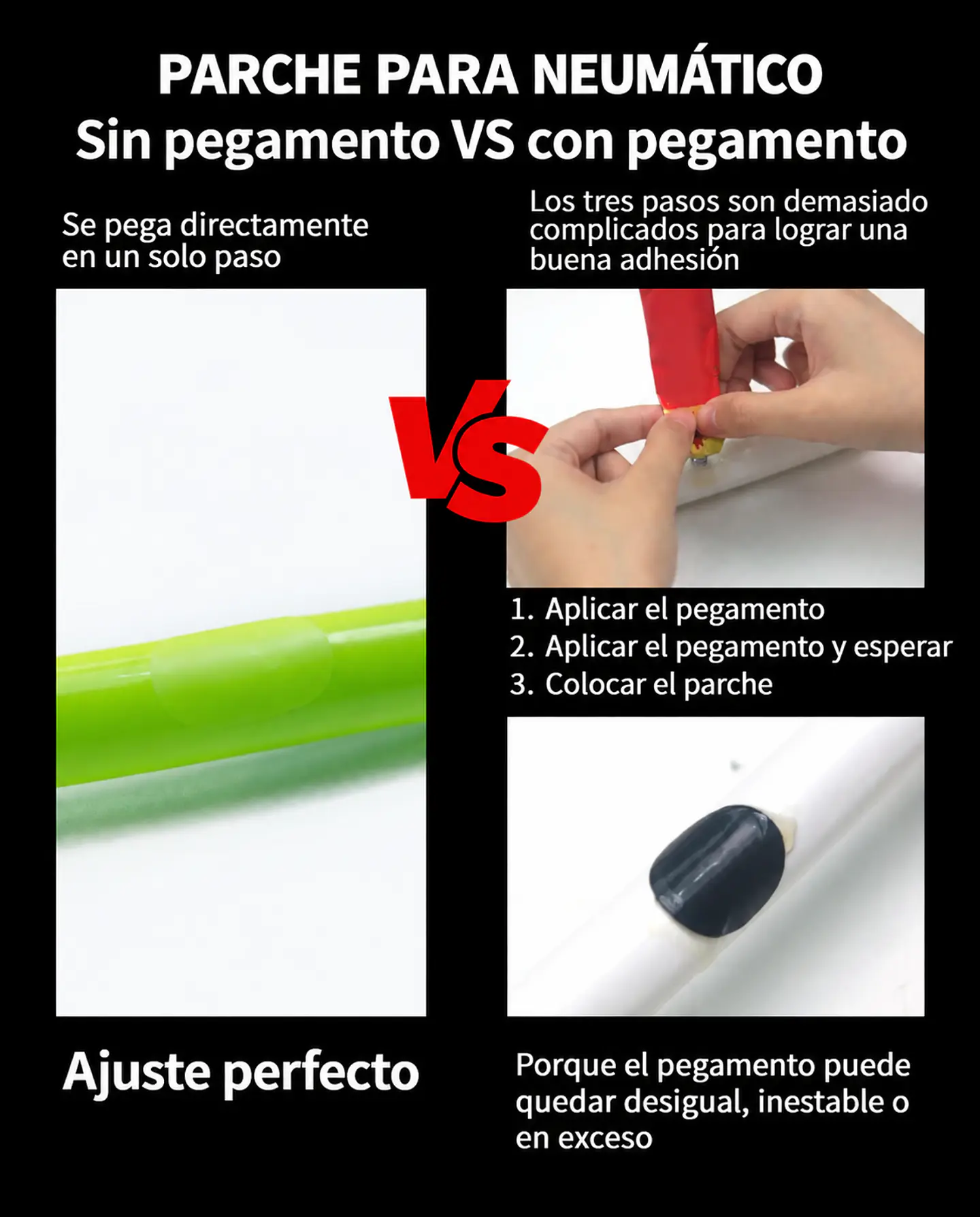 Kit Reparación Cámara TPU CYCLAMI 8 Parches Autoadhesivos 6