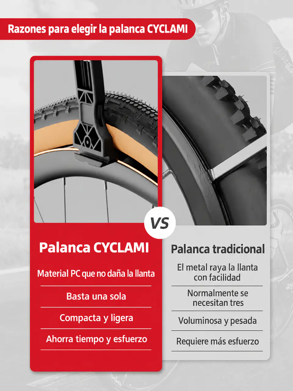 Desmontador de Neumáticos Función Desinflado Cyclami 3