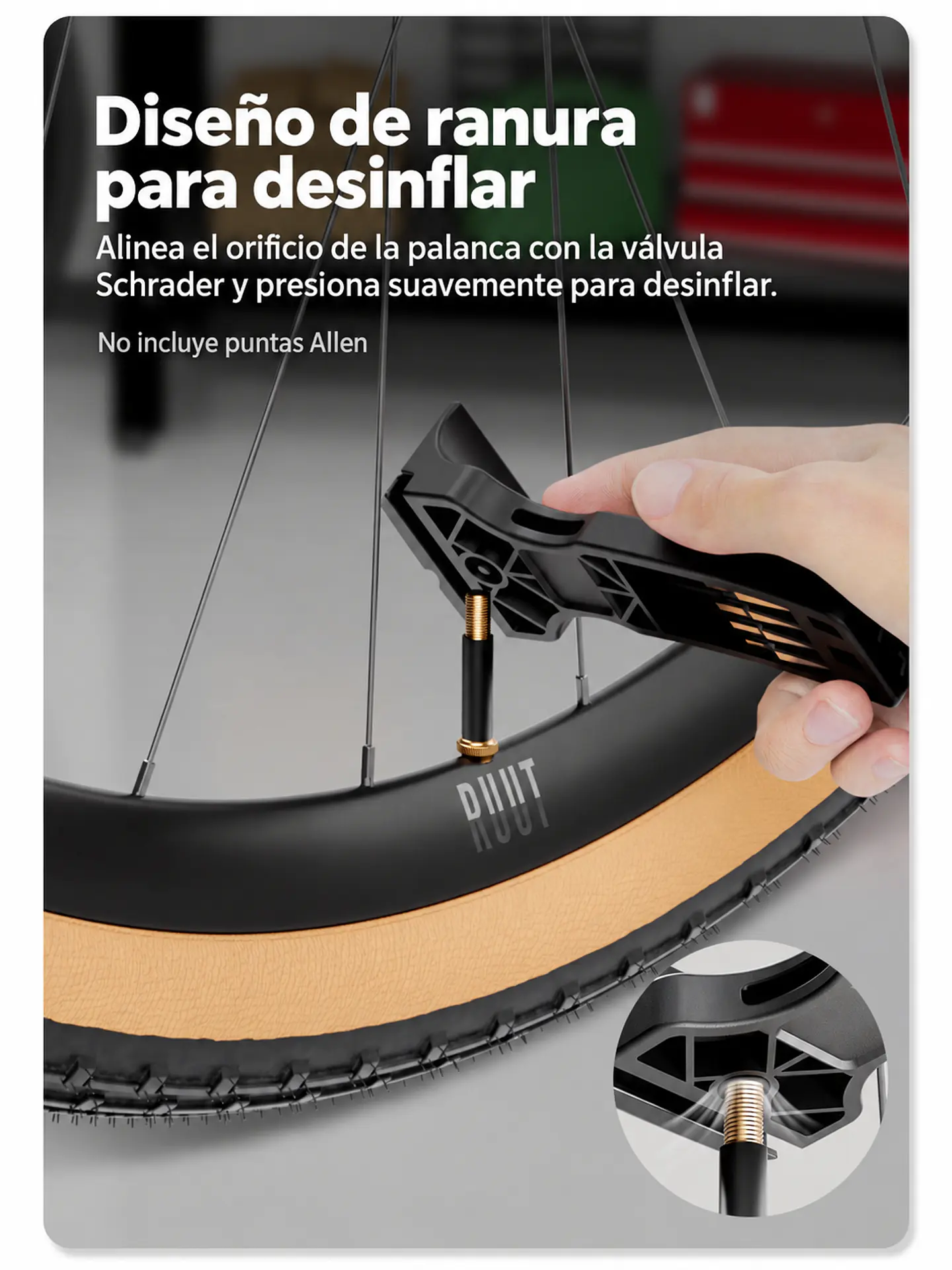 Desmontador de Neumáticos Función Desinflado Cyclami 4