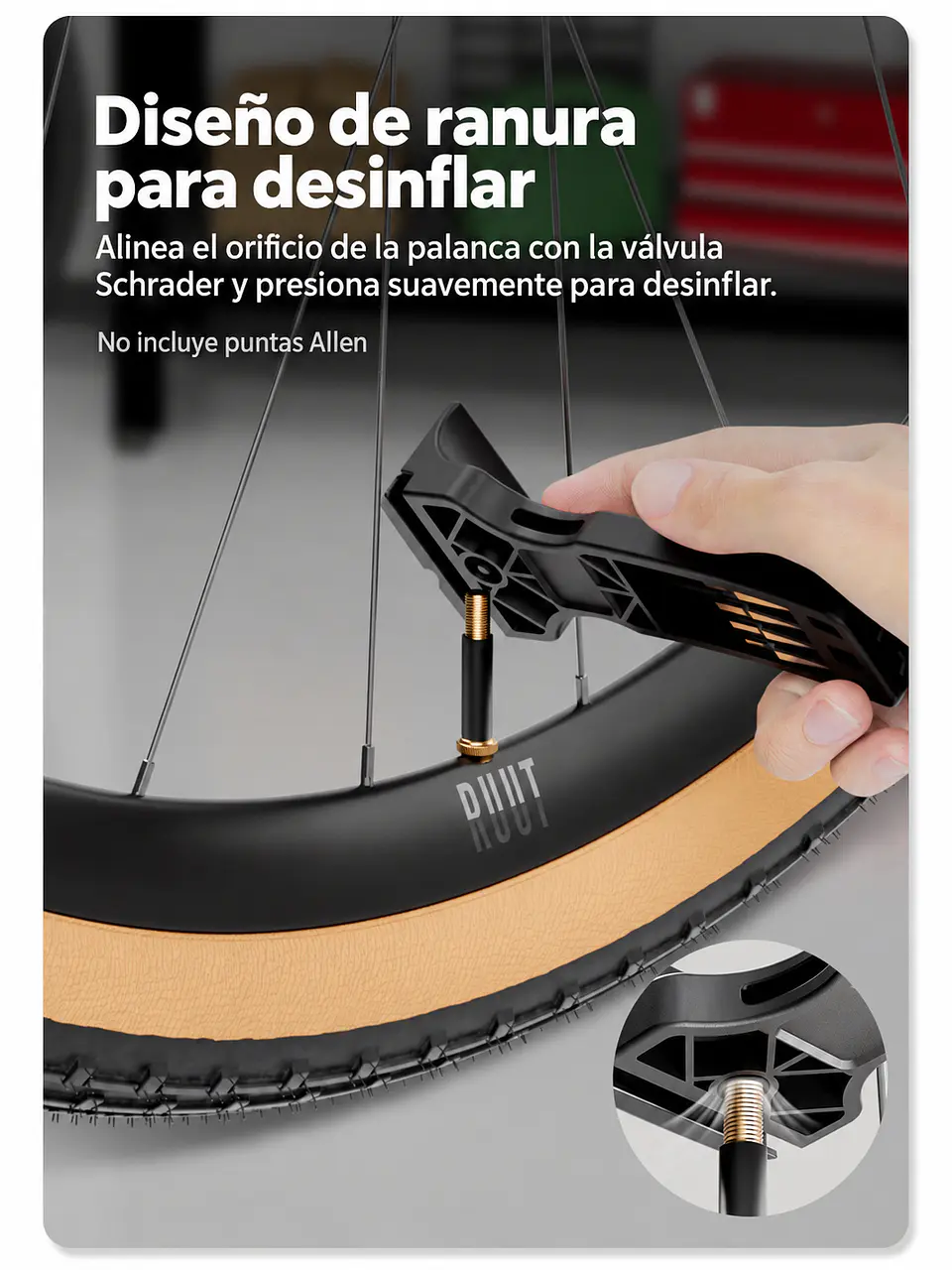 Desmontador de Neumáticos Función Desinflado Cyclami 4