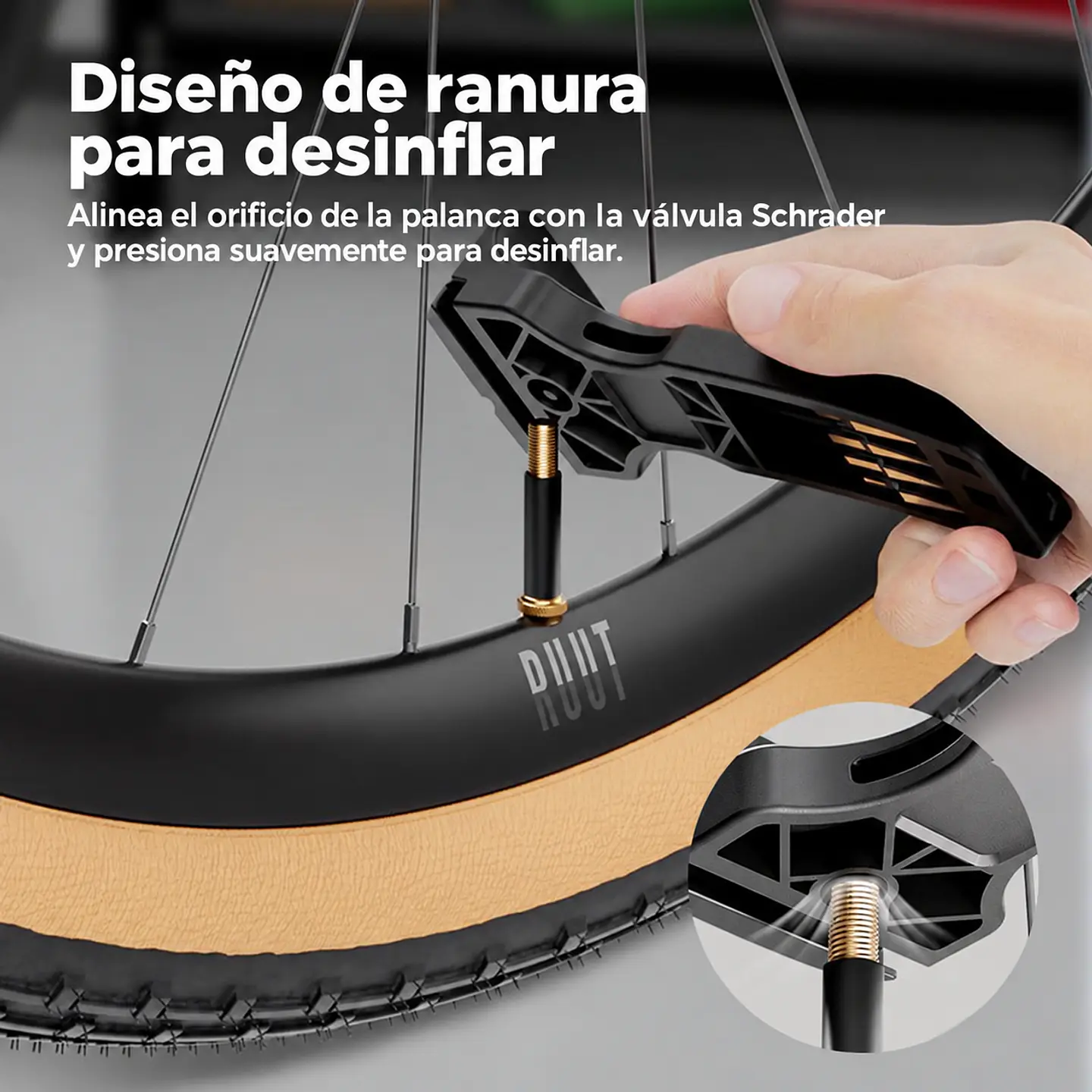 Kit Desmontador de Neumáticos CYCLAMI 4 Puntas Allen  5