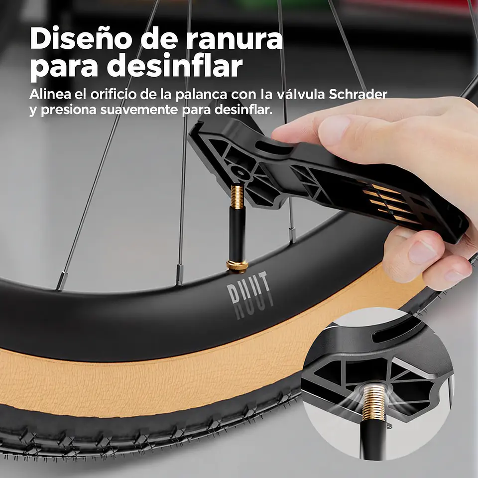 Kit Desmontador de Neumáticos CYCLAMI 4 Puntas Allen  5