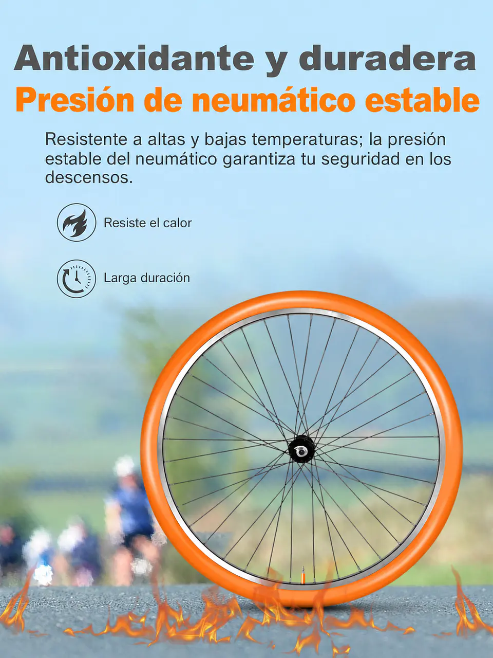 Cámara Bici TPU Gravel 700x32-47c 46g Presta Plástica 45mm 6