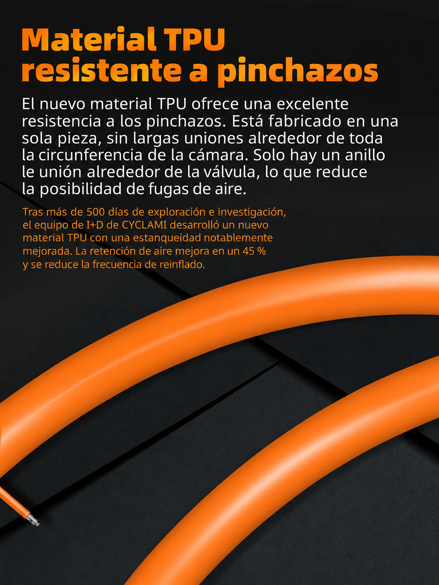 Cámara Bici TPU Gravel 700x32-47c 46g Presta Plástica 45mm 7