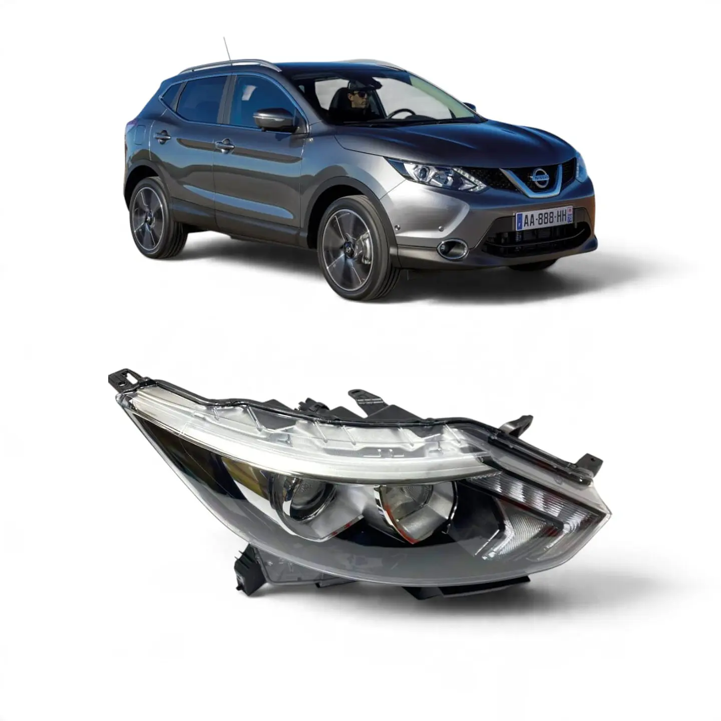 Optico Foco Delantero Derecho Nissan Qashqai J11 14-17 Led 1
