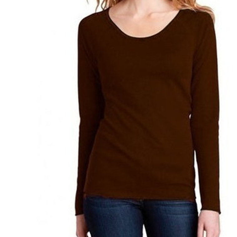 Camiseta Polar Mujer Calentita Negra Y Blanca 1