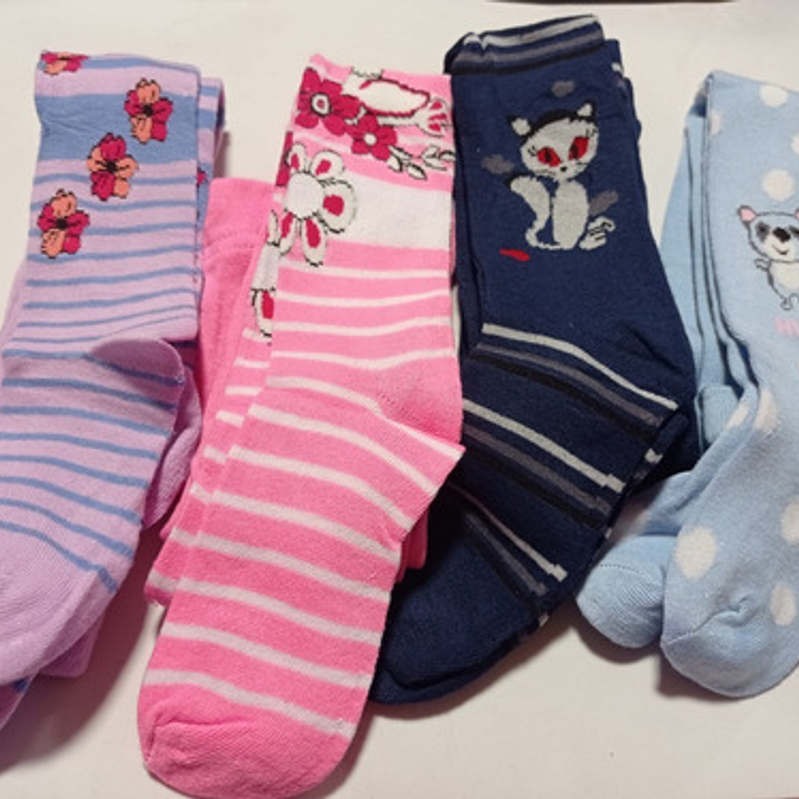 6 Pantys De Niña Talla 1 Año A 10 Año 8