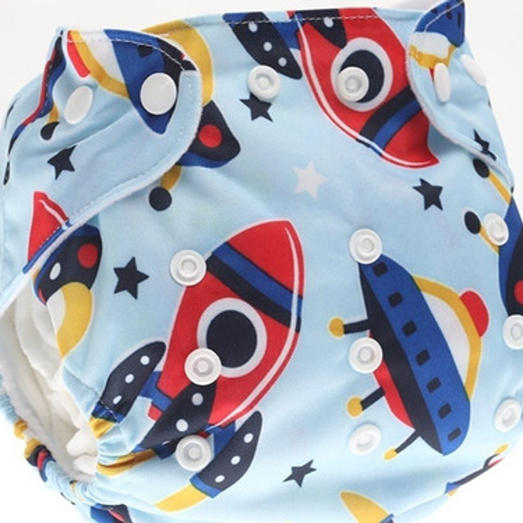 5 Pañales Ecológicos + 5 Insertos De Microfibra + Envio 7