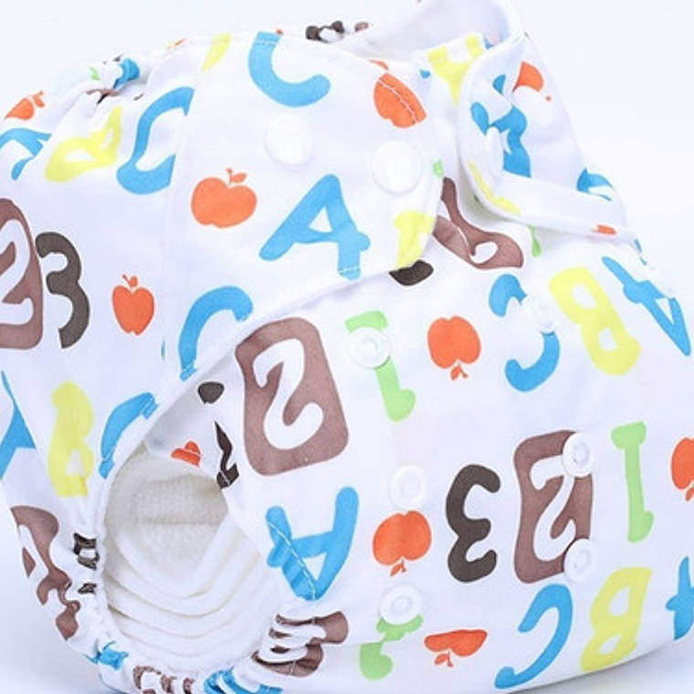 5 Pañales Ecológicos + 5 Insertos De Microfibra + Envio 10