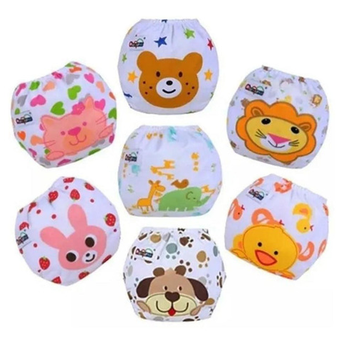 4 Pañales Ecologicos + 4 Insertos Bamboo 4 Capas  1