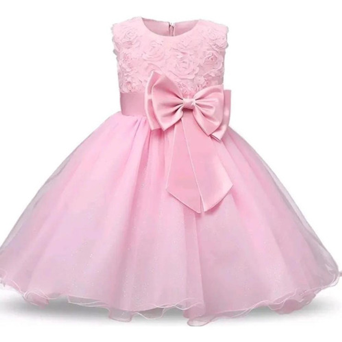 Vestido De Fiesta Niña Y Bautizo De Bebé 3 Meses A 14 Años 1