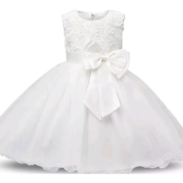 Vestido De Fiesta Niña Y Bautizo De Bebé 3 Meses A 14 Años 3