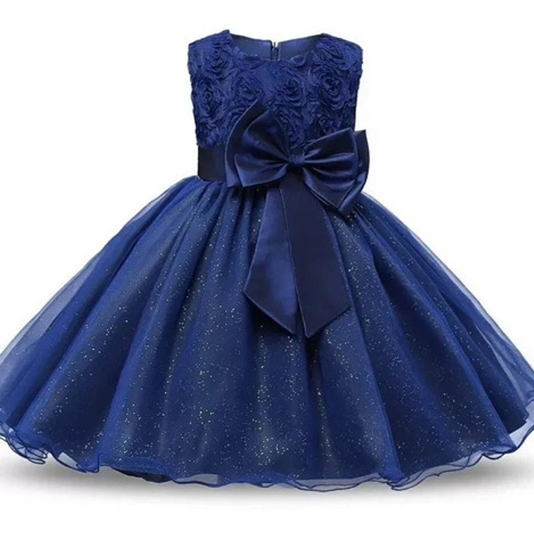 Vestido De Fiesta Niña Y Bautizo De Bebé 3 Meses A 14 Años 4