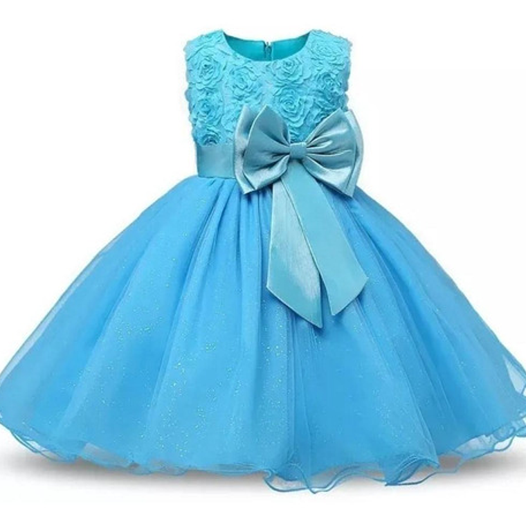 Vestido De Fiesta Niña Y Bautizo De Bebé 3 Meses A 14 Años 5