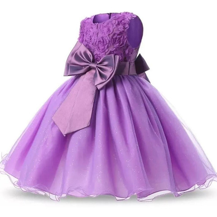 Vestido De Fiesta Niña Y Bautizo De Bebé 3 Meses A 14 Años 7
