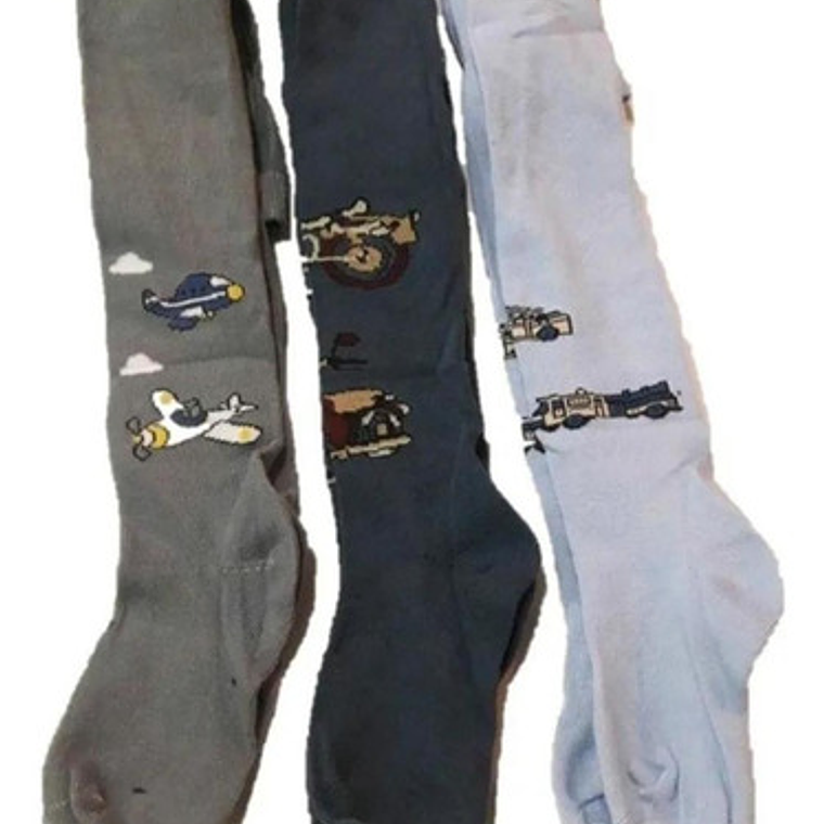 6 Pantys De Niño Talla 1 Año A 10 Años 3