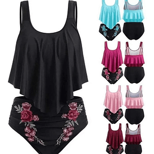 Traje De Baño Talla Grande En Punta