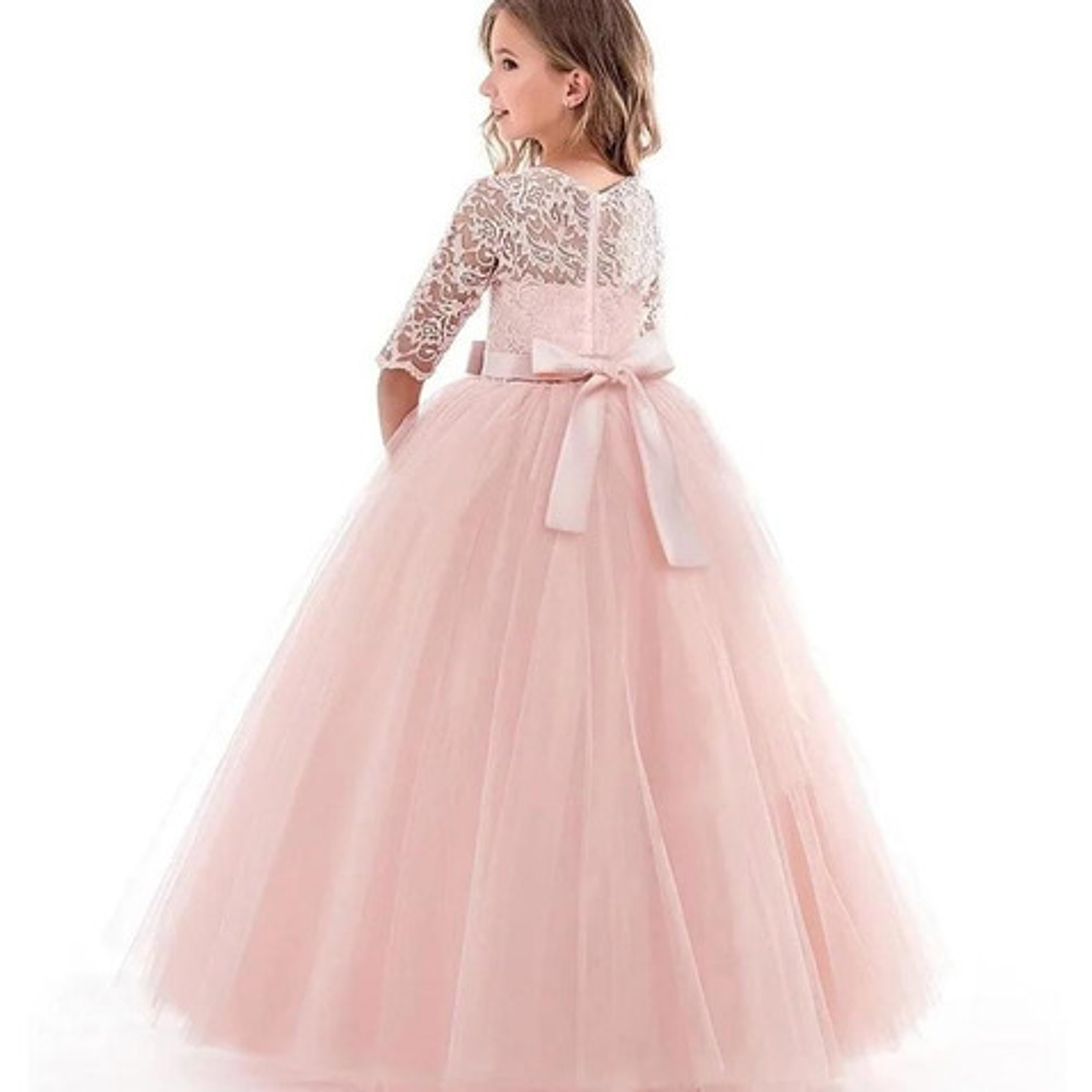 Vestido Niña Bautizo Gala Paje Princesa 2