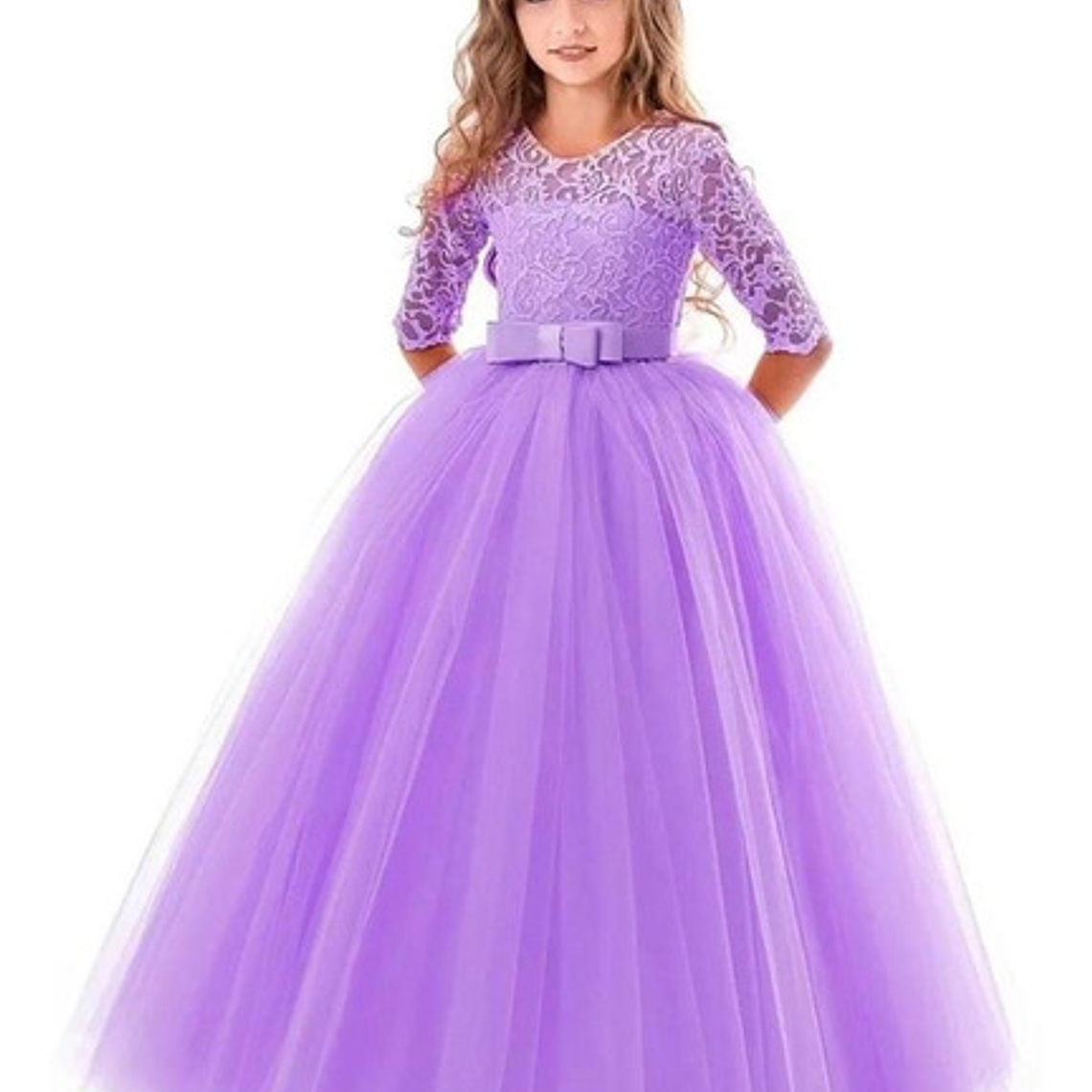 Vestido Niña Bautizo Gala Paje Princesa 4