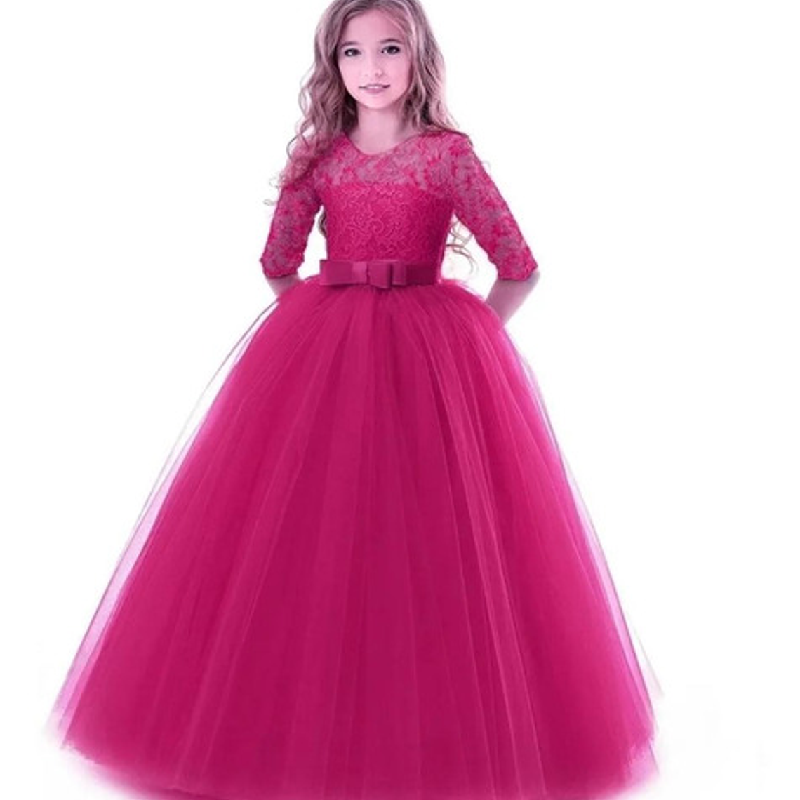 Vestido Niña Bautizo Gala Paje Princesa 5