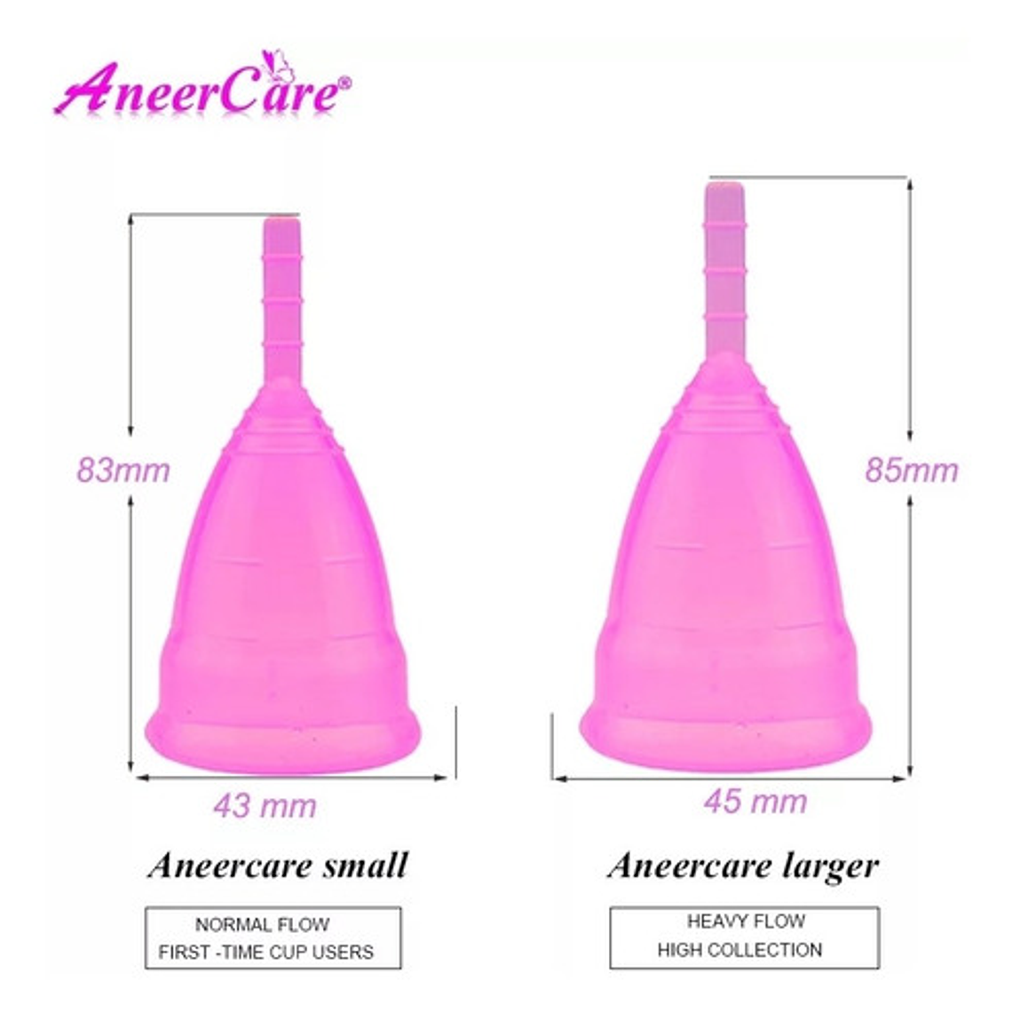 Copa Menstrual Aneer Original + Vaso Esterilizador 4