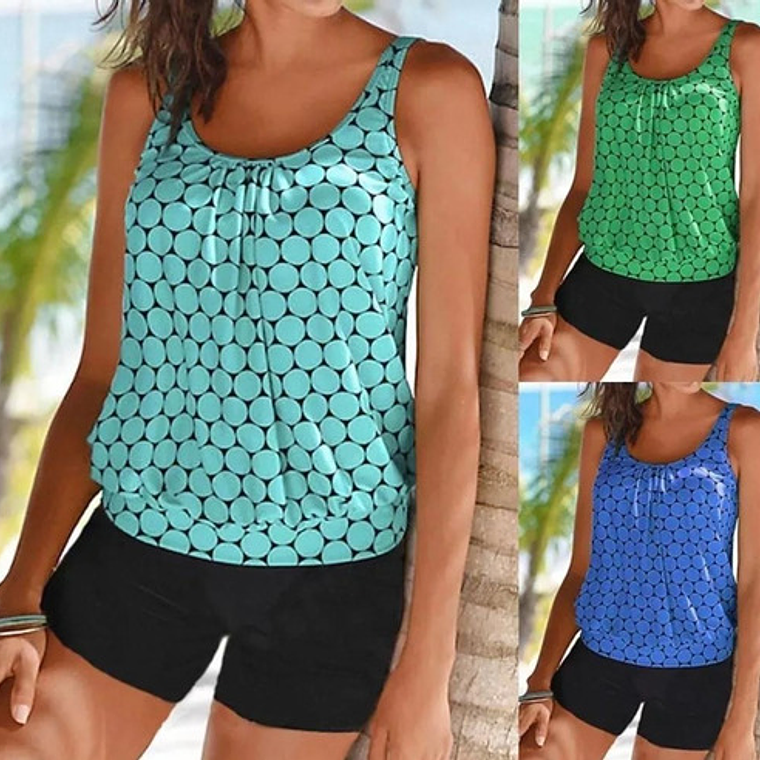 Tankini / Traje De Baño Polera / 3 Modelos 1