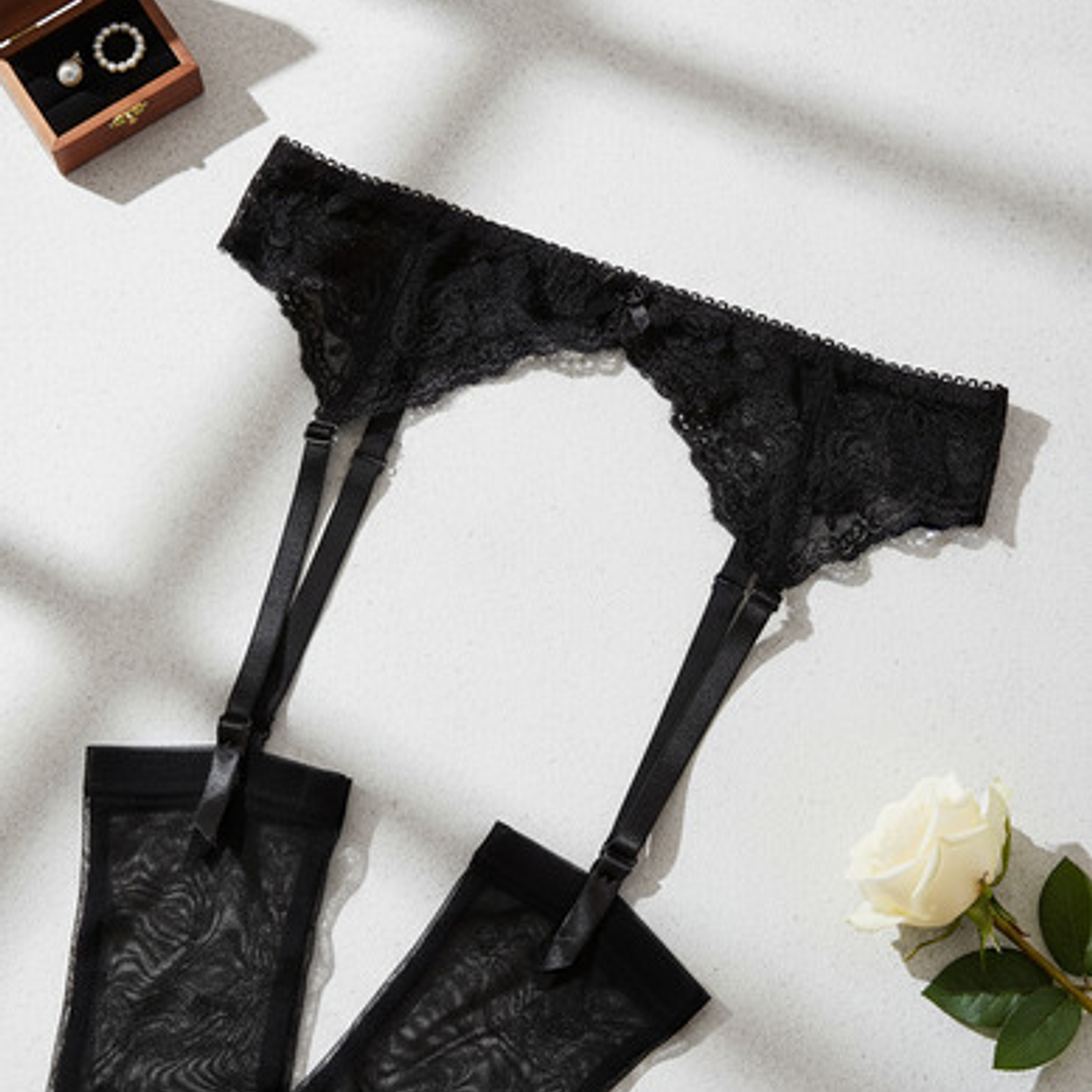 Sexy Portaligas+ Panties Liga Con Silicona Antideslizante 7