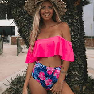 Bikini Alto Top De Hombros