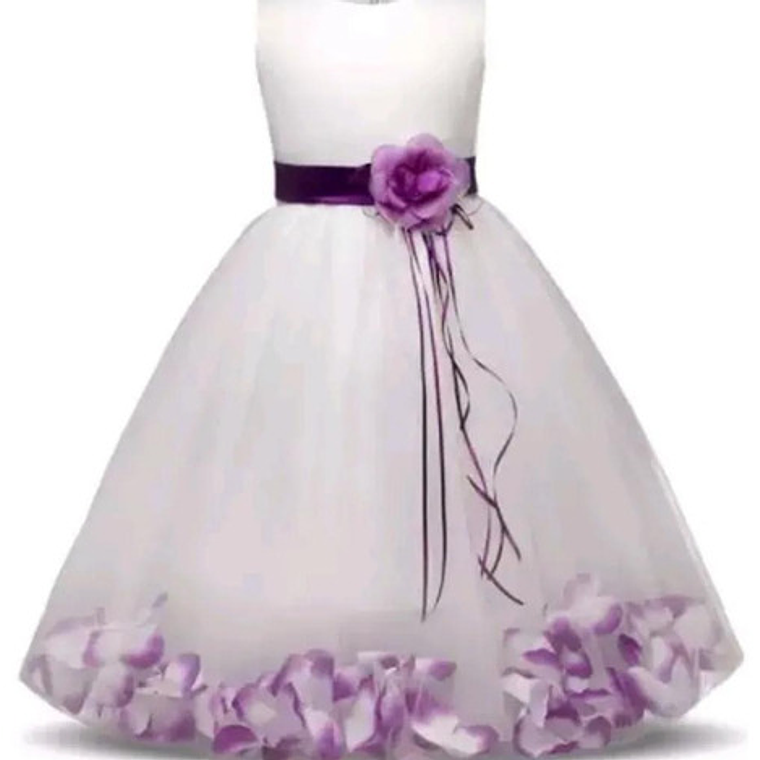 Vestido Fiesta Y Bautizo Bebe Niña Talla 1 A Talla 12. 2