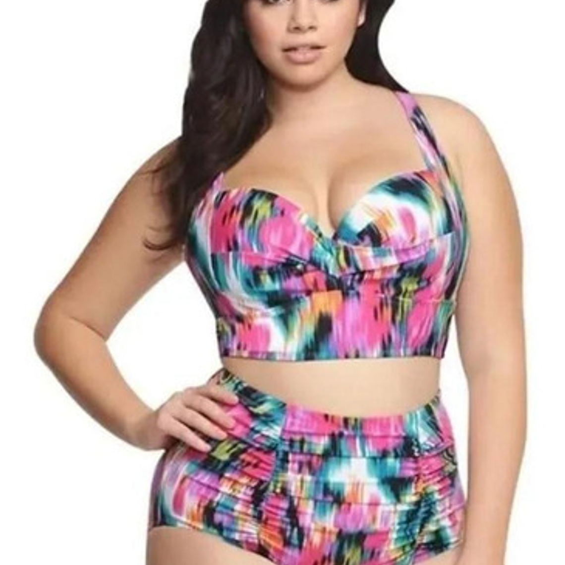 Traje De Baño Talla Grande / Top Barba 2