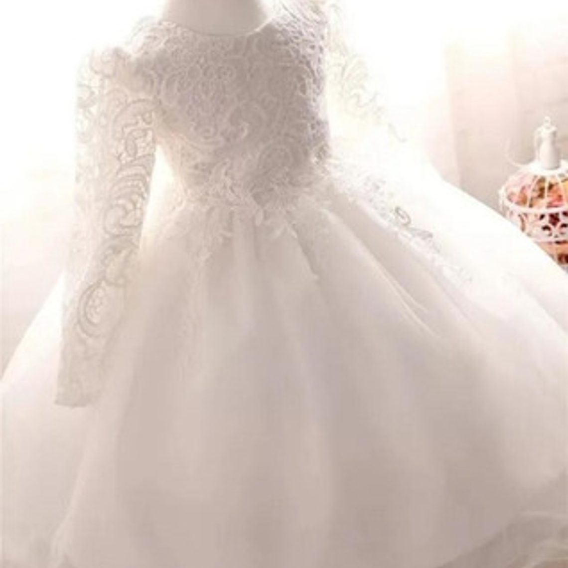 Vestido Bautizo Novia 0 Meses A 24 Meses 3