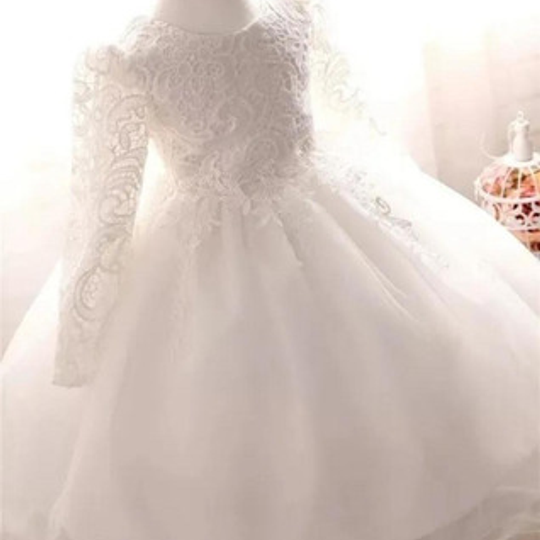 Vestido Bautizo Novia 0 Meses A 24 Meses 3