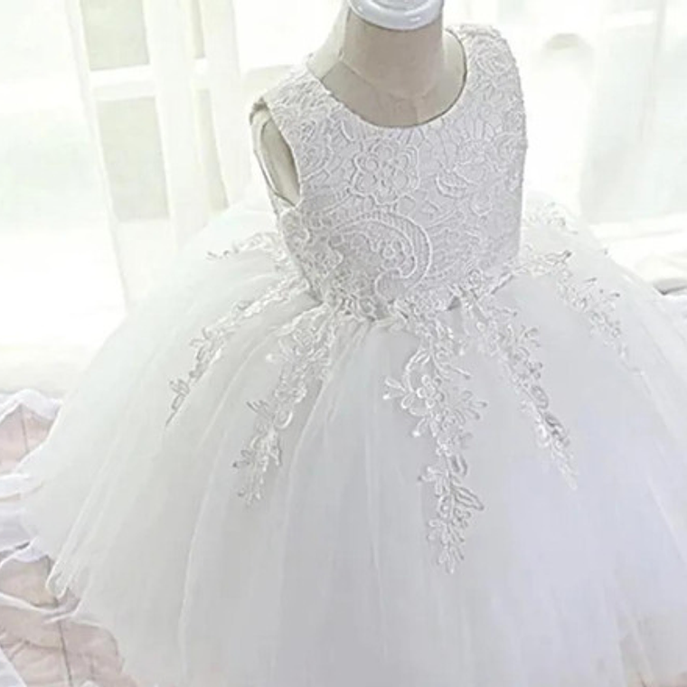 Vestido Bautizo Novia 0 Meses A 24 Meses 7