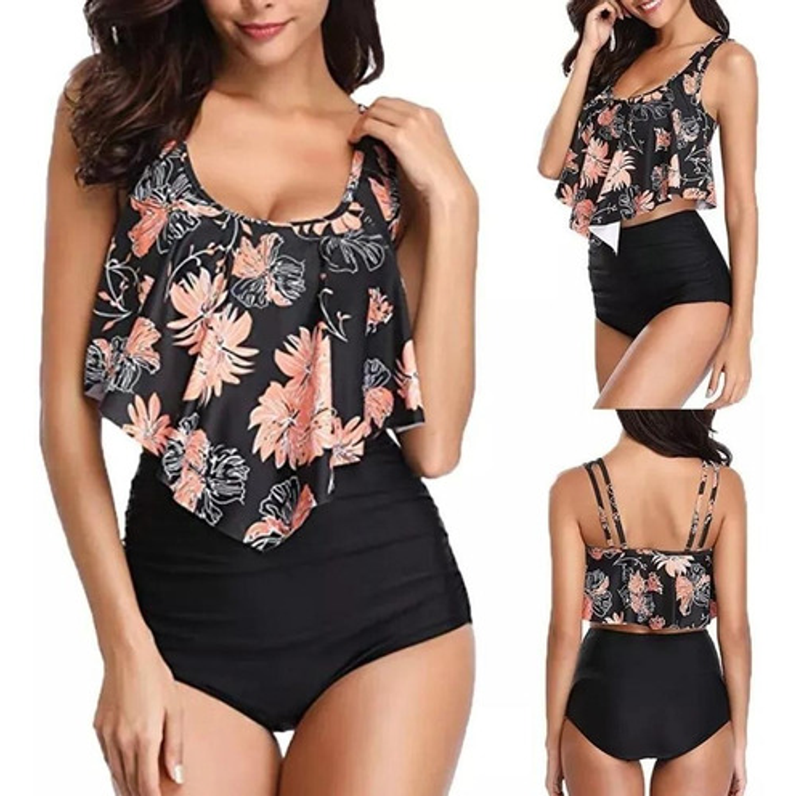 Bikini Alto En Punta Damasco 2