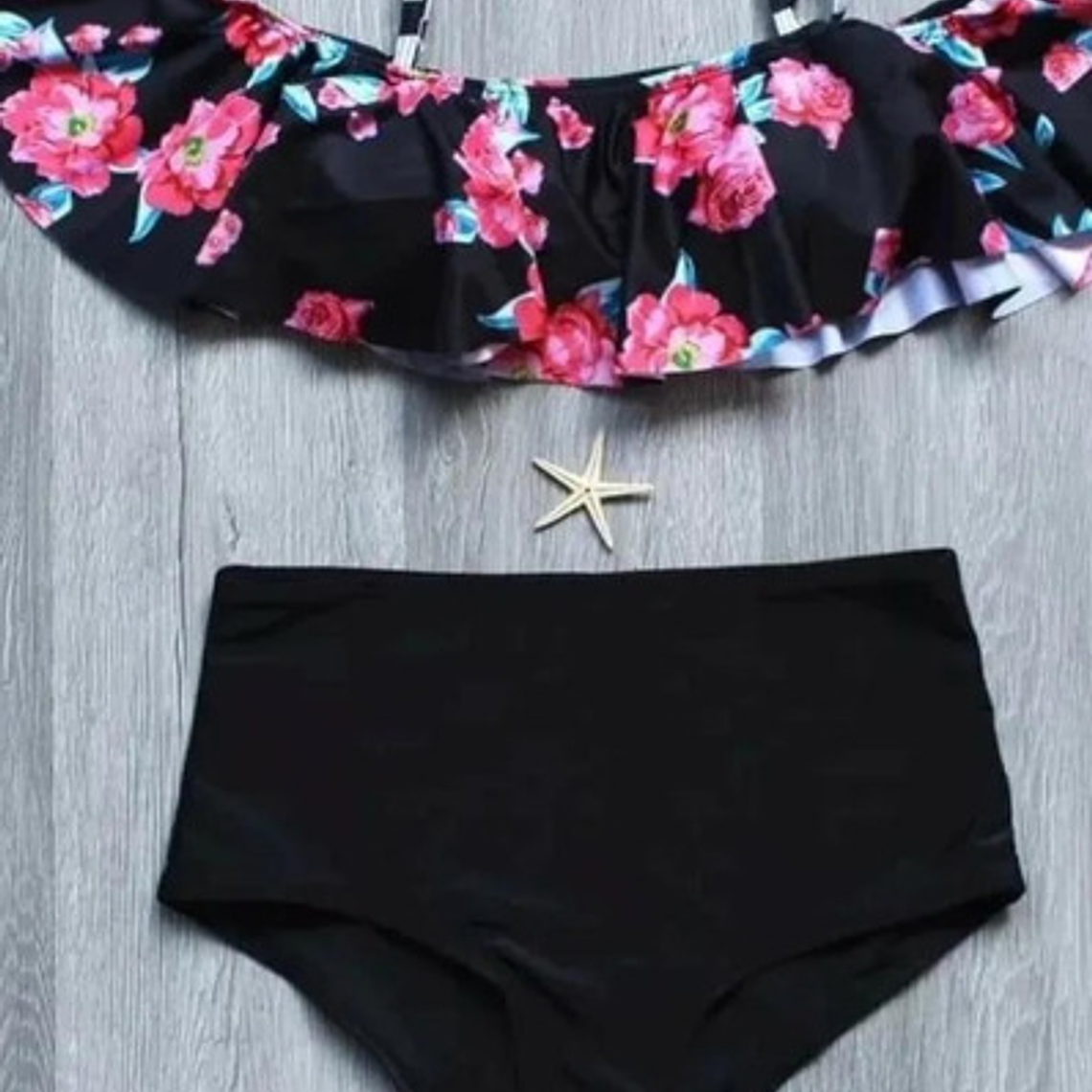  Bikini Alto Negro 2 Piezas 1