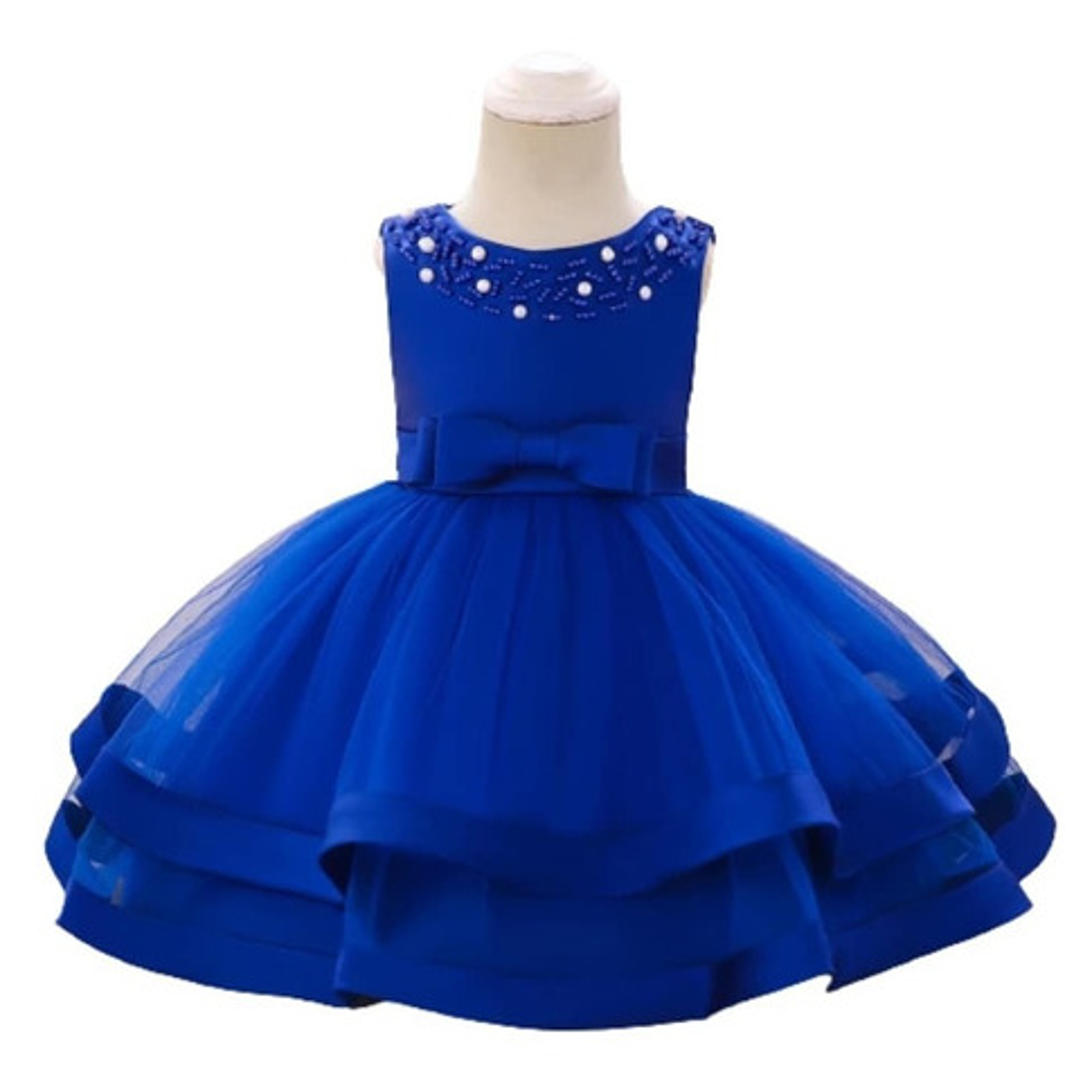 Vestidos Bautizo O Fiesta Bebé, Niña /doble Capa 6