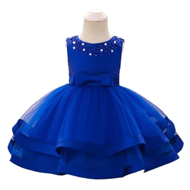 Vestidos Bautizo O Fiesta Bebé, Niña /doble Capa 6